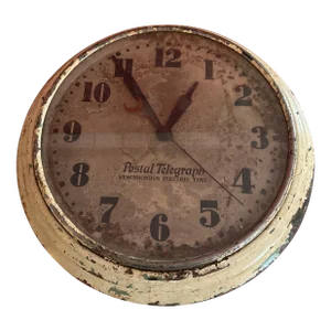 1930s Vintage Us Postal Clock From an Old Post Office