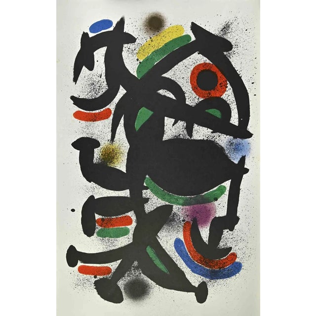 "miró lithographe i - plate viii" is a lithograph realized by joan miró in 1972. Good conditions. It comes from the set of...