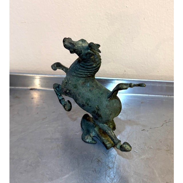 Chinese Bronze Flying Horse Figurine For Sale - Image 4 of 5