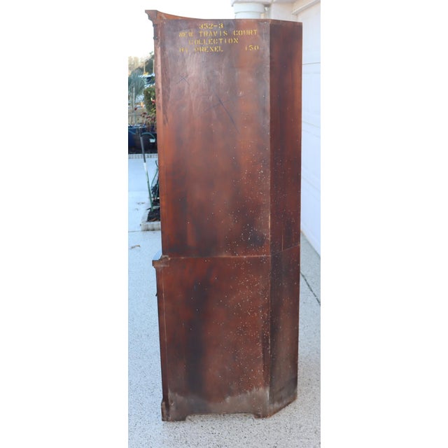 Brown 1950s Mahogany Corner Cabinet by Drexel For Sale - Image 8 of 14