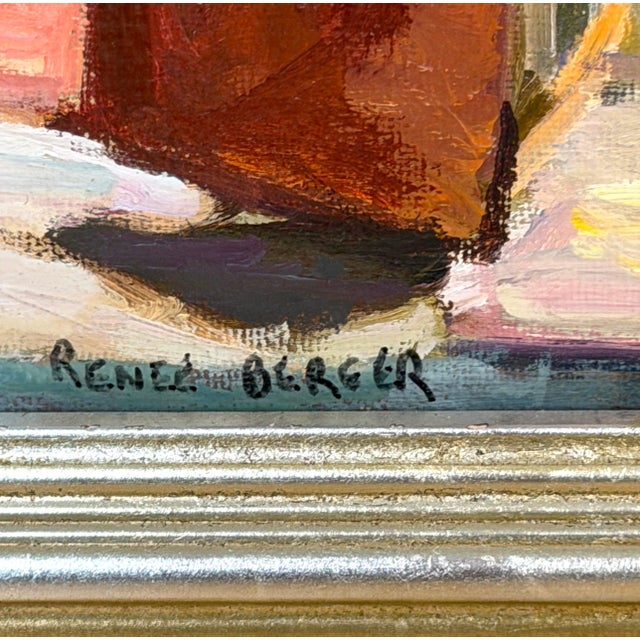 Renée Berger, Signed Manhattan Street Scene with Pedestrians, 1980 For Sale - Image 4 of 9