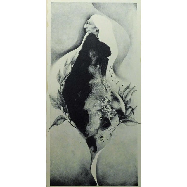 Frank Howell "Eos" Custom Framed 1983 Hand Signed Fine Art Lithograph For Sale - Image 4 of 5