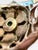 Metal 19th-Century Gold, Silver, Mother-of-Pearl and Seed Pearl Dome Ring, Size 5.25 For Sale - Image 7 of 13