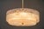 Round Textured Glass Ring and Brass Pendant Lamp by J. T. Kalmar, 1950s For Sale - Image 15 of 18