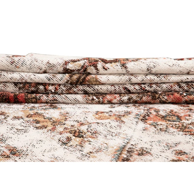 Early 20th Century Vintage Distressed Wool Rug For Sale - Image 4 of 8