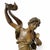 Metal Art Nouveau L“L’Aurore Table Clock and Candelabras from Hardyau Fils, Set of 3 For Sale - Image 7 of 9