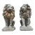 Pair of 19th-Century Lion Sculptures - The Plantation Guardians: For Sale