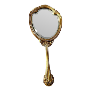 19th C French Louis XVI Bronze Vanity Mirror - 1 Pc