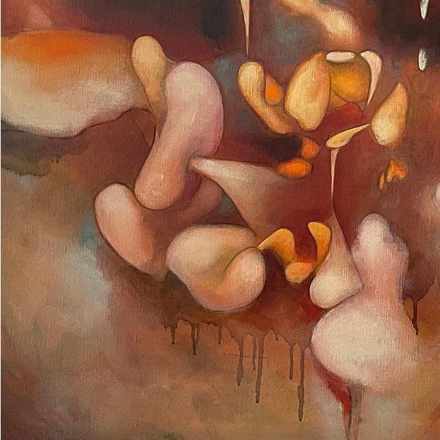 This is a one of a kind abstract oil painting on canvas by San Diego artist, Daniel Ketelhut. Its dimensions are 48" x 36"...