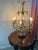 Mid 20th Century Italian Gilt Tole and Crystals Electric Candelabra Lamp For Sale - Image 17 of 18