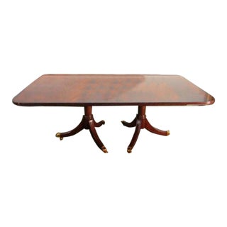 Maitland Smith Flame Mahogany Dining Table For Sale