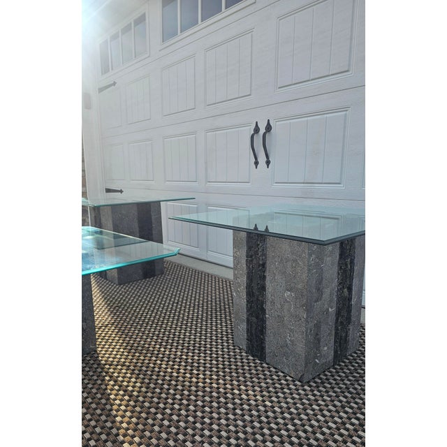1980s Attributed Maitland-Smith Tessellated StoneTable Set For Sale - Image 18 of 18