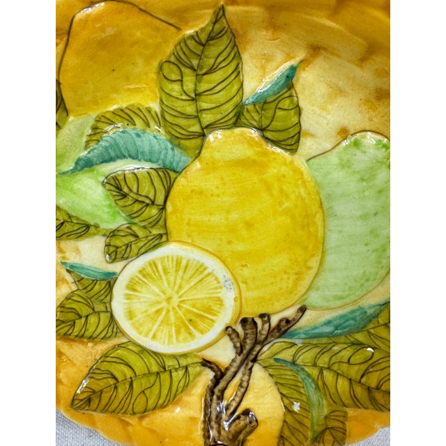 Vintage Ceramic Decorative Plate For Sale - Image 4 of 9