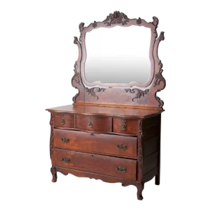 Antique Victorian Dresser With Mirror