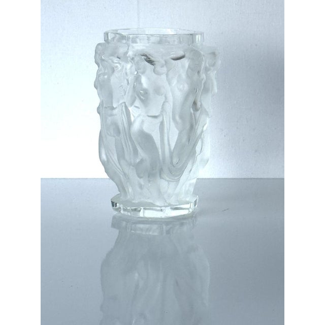 2000 - 2009 Baccantes Vase in Frosted Glass by Lalique For Sale - Image 5 of 10