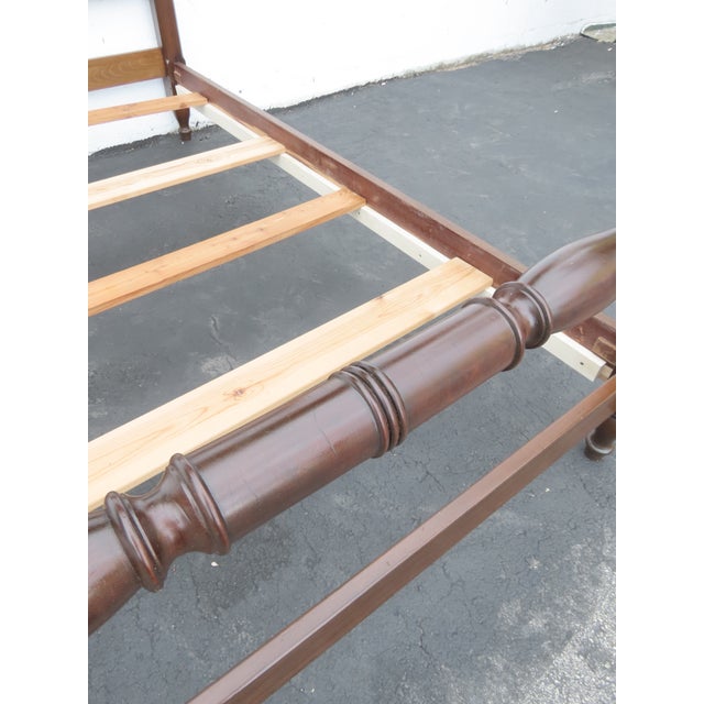 Pennsylvania House Cherry Full Size Poster Bed 6415 For Sale - Image 10 of 18