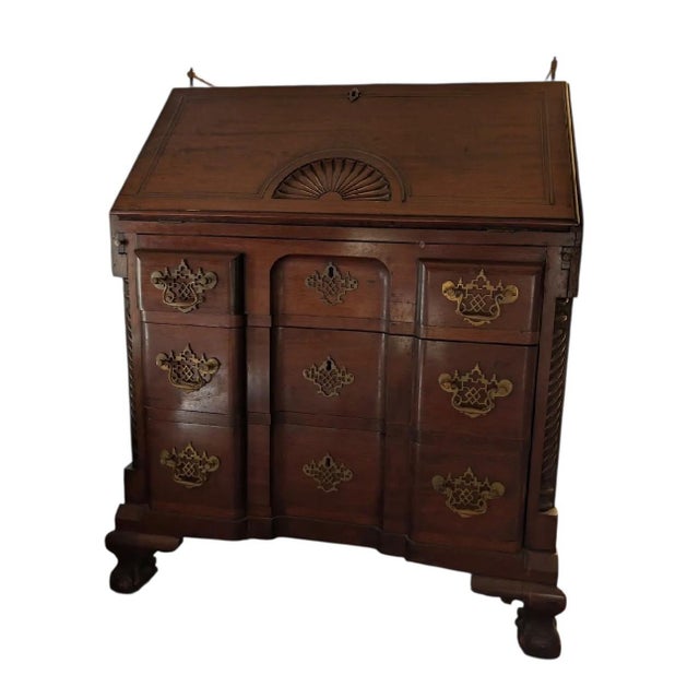 Condition Used - Good Color Brown Material Mahogany Date Range 1910-1919 Beautiful antique mahogany secretary desk...