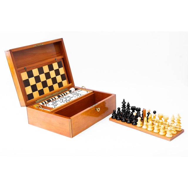 Cherry with Inlay Game Box, 1950s For Sale - Image 10 of 18