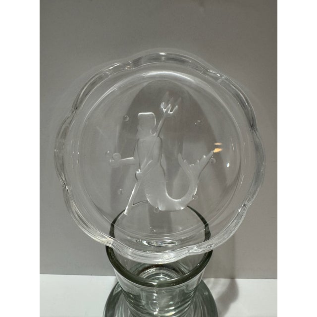Vintage Clear Glass Zodiac Astrology Coasters With Frosted Designs - Set of 12 For Sale - Image 12 of 15