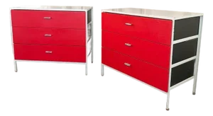 1950s Pair of Steel Frame Dressers by George Nelson for Herman Miller