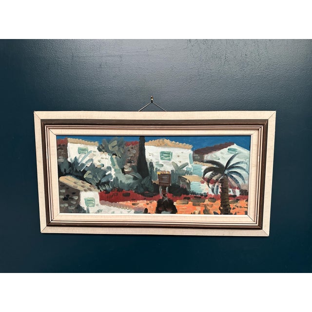 Tage Gavik, Puerto De La Cruz, 1950s, Oil Painting on Canvas, Framed For Sale - Image 13 of 13