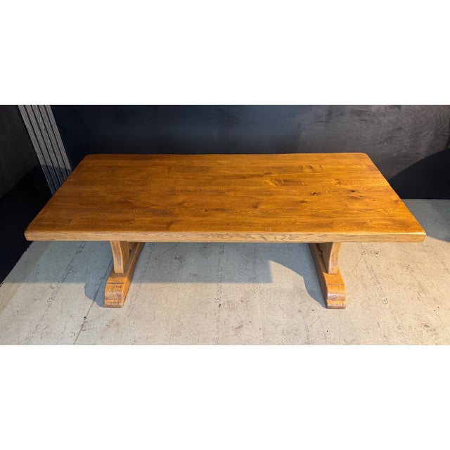Vintage French Farmhouse Dining Table in Oak, 1925 For Sale - Image 10 of 18
