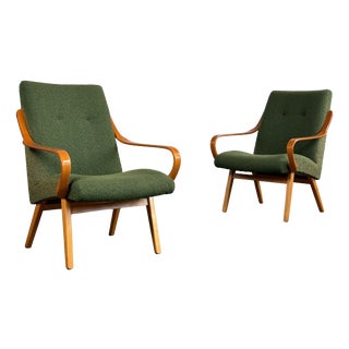 Lounge Chairs by Jaroslav Smidek for Jitona, 1960s, Set of 2 For Sale
