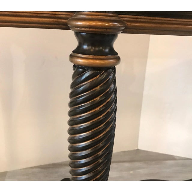 Hand Painted Chinoiserie and Faux Marble Top Console For Sale - Image 11 of 13