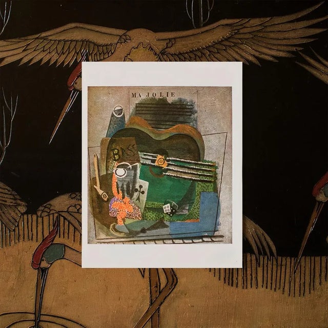 The School of Paris 1940s After Pablo Picasso "Ma Jolie", First Edition Period Vintage Swiss Print in Full Color For Sale - Image 3 of 6