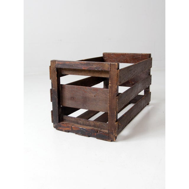 Antique Wooden Fruit Crate Box Chairish