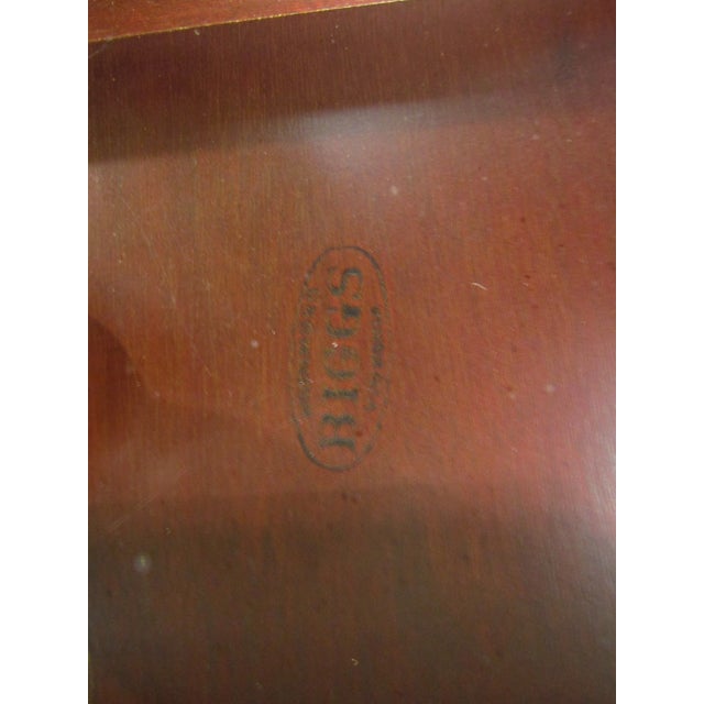 Biggs Solid Mahogany Two Tier Lamp Table For Sale - Image 6 of 7