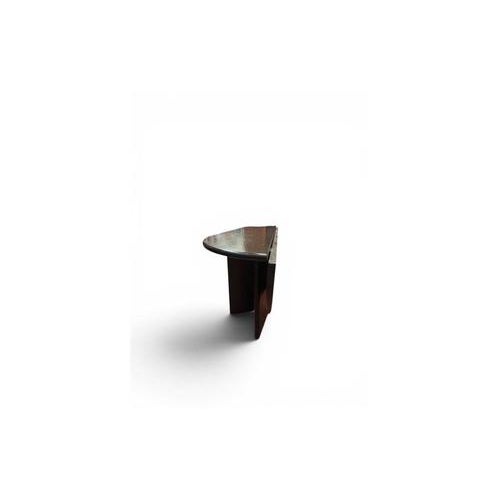 Brown Vintage Brutalist Dark Wood Folding Table, 1970s For Sale - Image 8 of 9