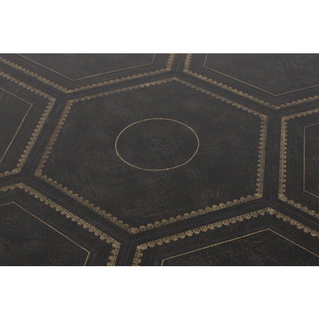 Maitland Smith Large Walnut Leather Top Game Table For Sale In Philadelphia - Image 6 of 18