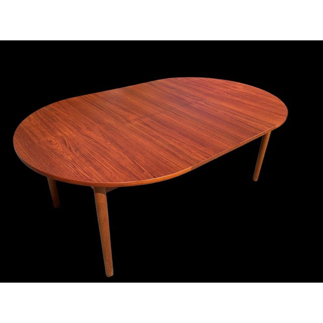 Mid-Century Danish Teak Extendable Dining Table For Sale - Image 17 of 18