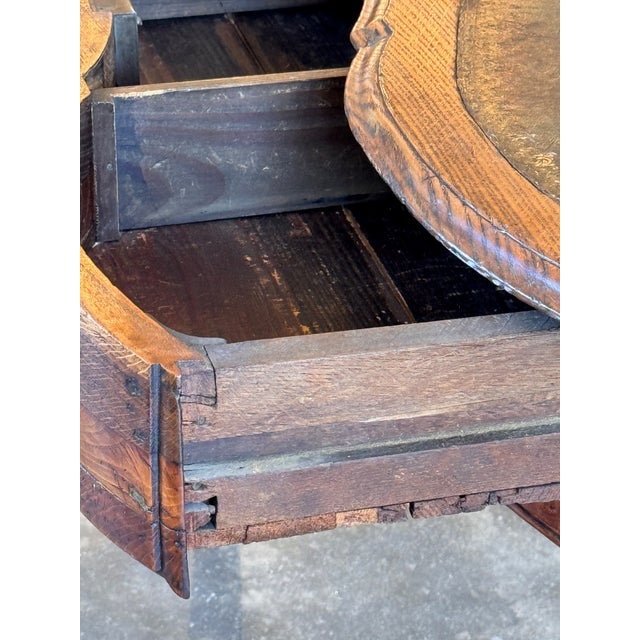 19th Century Louis XVI One-Drawer Writing Table With Leather Top For Sale - Image 10 of 18