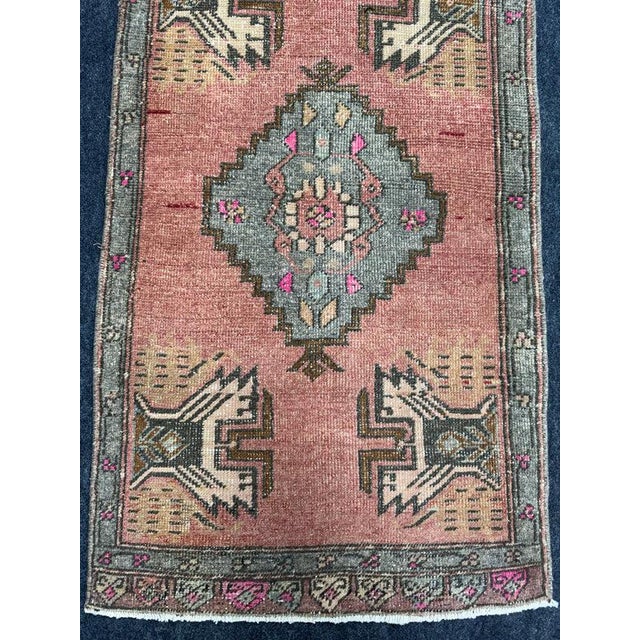 Contemporary Turkish Yastik Rug 1'4" x 3'6" For Sale - Image 3 of 5
