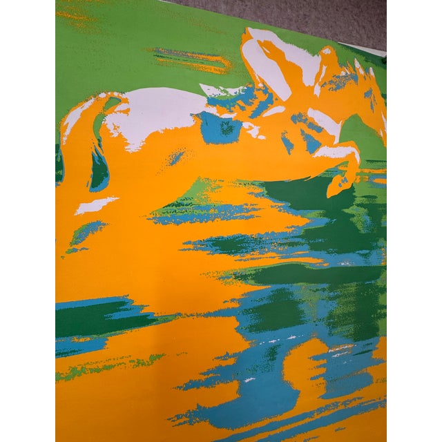 Otl Aicher Vintage 1972 Munich Olympic Games Equestrian Poster Photo by Gerry Cranham For Sale - Image 4 of 5