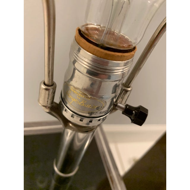 Brown George Bullio Lucite Lamps - a Pair For Sale - Image 8 of 10