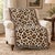 Abstract Leopard Print Woven Throw Blanket, Cotton Tapestry With Fringe – 60 × 50 For Sale - Image 3 of 5