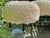 Round Ottoman Stool With Hand Carved Faux “Sheep” Legs, With Gilt Hand Applied Finish. Made to Order in Los Angeles by Everage Design Workshop. For Sale - Image 4 of 6