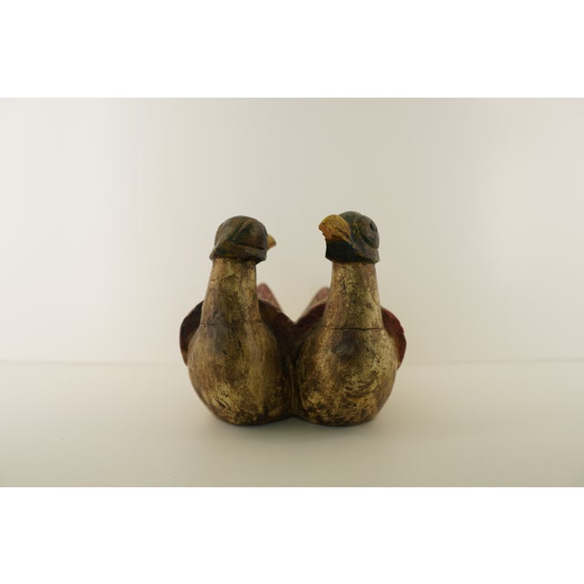 Plastic Vintage Small Bird Decor Figurines (Set of 2) For Sale - Image 7 of 18