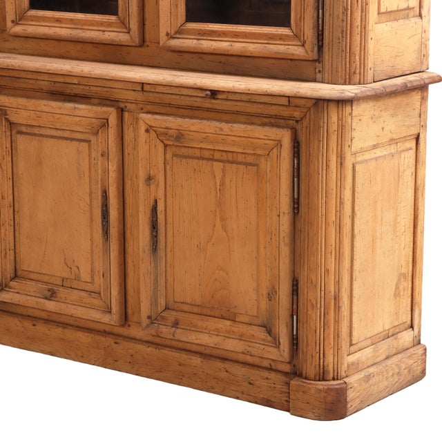 Belgian Oak Two-Piece Breakfront Cabinet, C. 1940 For Sale In Philadelphia - Image 6 of 9