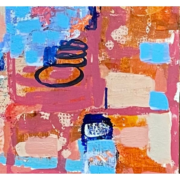 Abstract Mixed Media Abstract Painting For Sale - Image 3 of 4