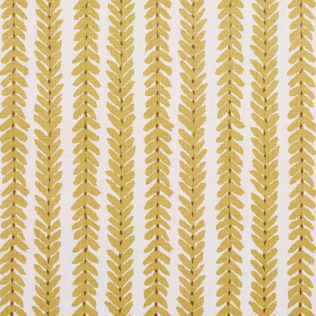 Rustic SAMPLE - Schumacher x Veere Greeney Woodperry Fabric In Mimosa For Sale - Image 3 of 3