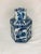 Blue and white hexagon lidded jar. No chips, cracks or crazing. See pictures for mark.