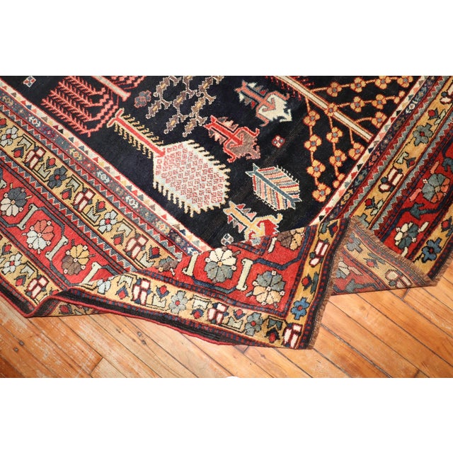 Kurd Bakhtiari Corridor WIllow Tree Antique Runner - 6'4" x 16' For Sale - Image 10 of 12