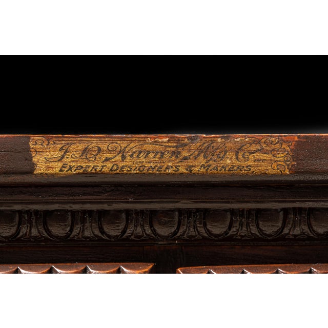 Late 19th Century Oak Tramp Art Screw Cabinet by J. D. Warren For Sale - Image 11 of 11