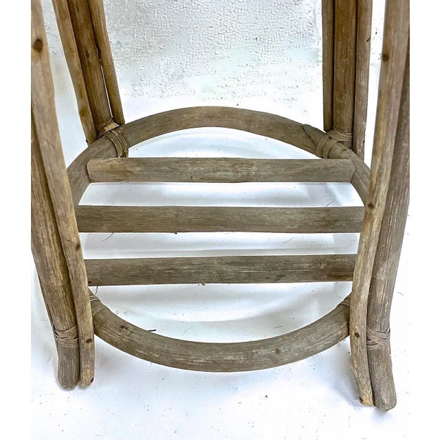 Outdoor Rustic Weathered Plant Stand For Sale In Atlanta - Image 6 of 7
