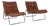 Vintage 1970's Cognac Leather Swedish Lounge Chairs For Sale