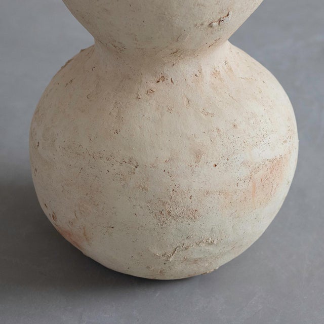 Unglazed Terracotta Stacked Sphere Vase | One of a Kind For Sale - Image 10 of 11